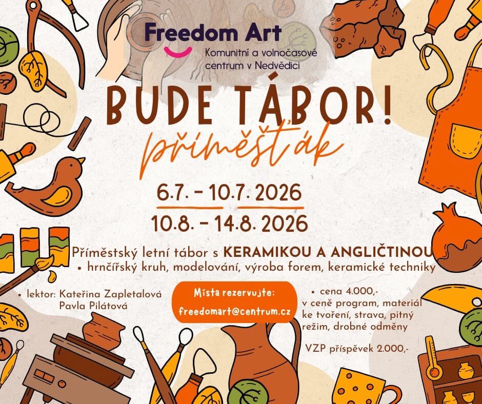Příměstský tábor s keramikou a angličtinou